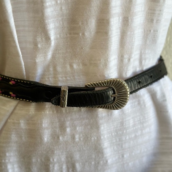 Nocona Leather Fabric Overlay Western Southwestern Design Cowgirl 30" Small - Picture 7 of 7